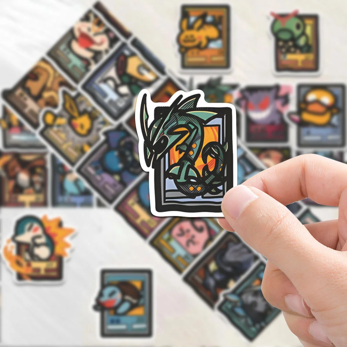 

10/50PCS Pixel Style Anime Pokemon Graffiti Stickers Pikachu Cartoon DIY Toys Secret for Scrapbook Travel Bag Aesthetic Decals