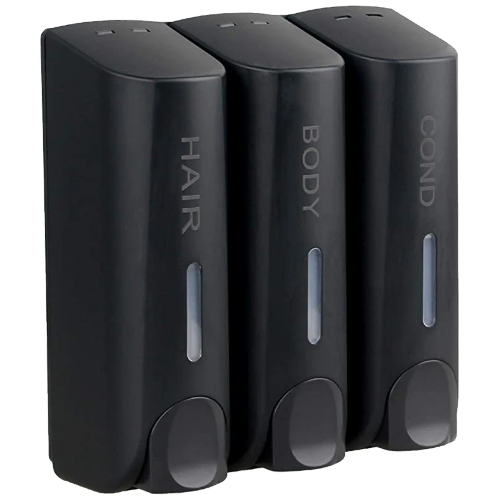 الثلاثي 350 مللي موزع غسيل الجسم مقاومة للحرارة جدار جبل غسل غسول حاوية الصابون سعة كبيرة لملحقات الحمام