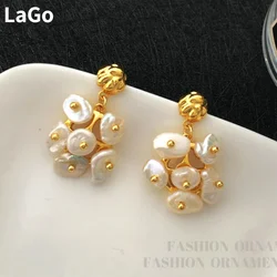 Fashion Jewelry Delicate Irregular Simulated Pearl Earring 2024 New Trend Elegant Temperament Drop Earrings For Women Gifts