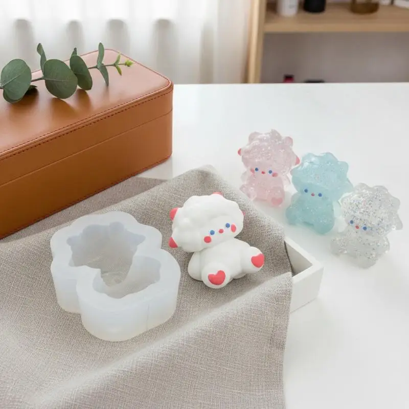 Food Grade Cute Sheep Silicone Mould Non Stick Design Chocolate Baking Candle Resin DIY Craft