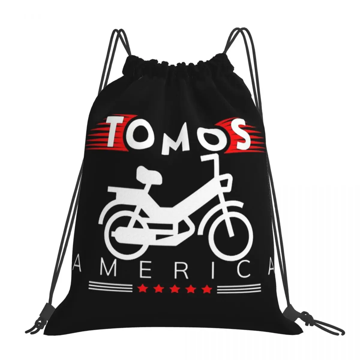 Tomos American, Tomos Moped Backpacks Fashion Portable Drawstring Bags Sports Bag Book Bags For Man Woman School