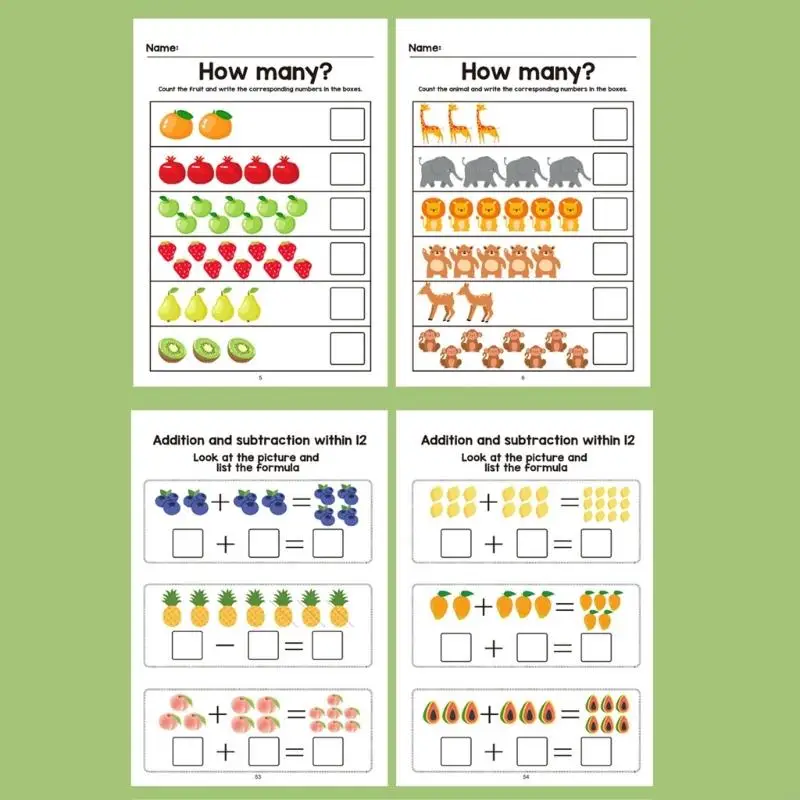 Divertente quaderno esercizi matematica per attività interattive apprendimento precoce Giocattolo educativo cartaceo