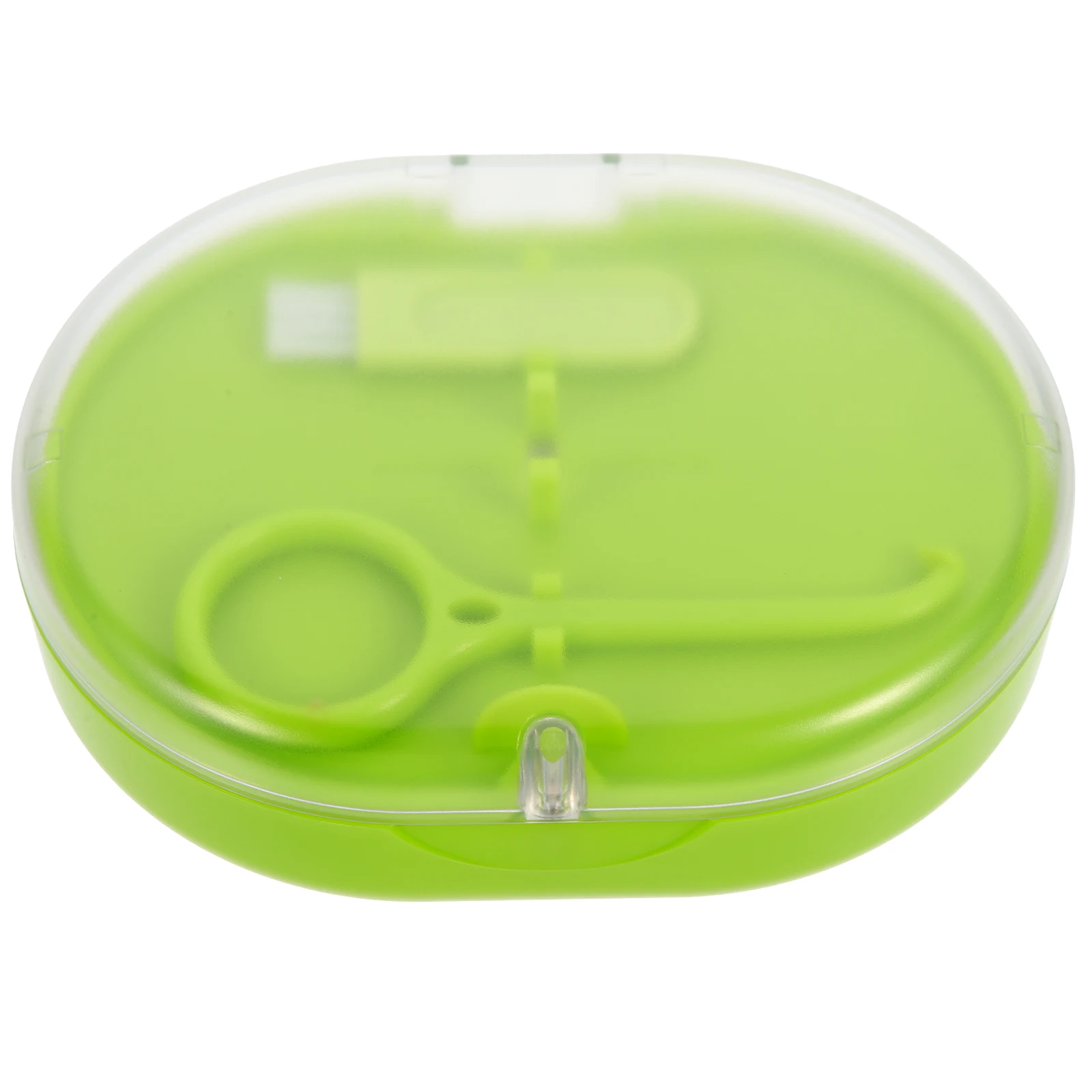 

Denture Box Retainer Case Lightweight Portable Storage Travel thodontic Holder Mirror ABS Silicone Pad Compact Design Long
