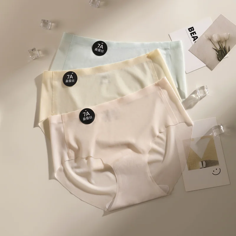 Naakt Gevoel Sexy Underware Ijs Zijde Naadloze Slipje Zacht Dun Ondergoed Vrouwen Vrouw Slips Lingerie Vrouwelijke Driehoekige Dames