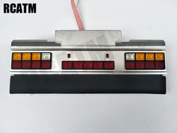 Metal CNC Rear Bumper LED Tail Light System for 1/14 Tamiya RC Truck Trailer Tipper Actros SCANIA 770S Man DIY