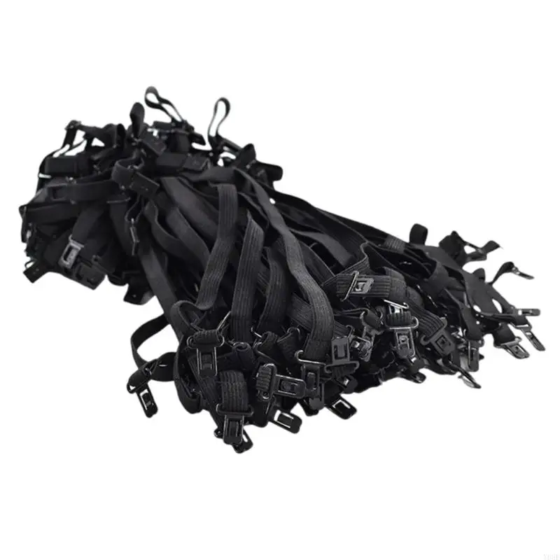 

50Pcs Reusable Necktie Fastener For Weddings And Parties Tear Resistant Polyester Adjustment Feature Y08E