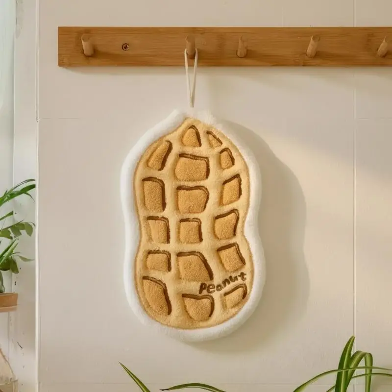 Super Water-Absorbing Soft Hand Towel Cute Hazelnuts Pumpkin Shape For Bathroom Kitchen Washing Hands Cloth Convenient Hanging