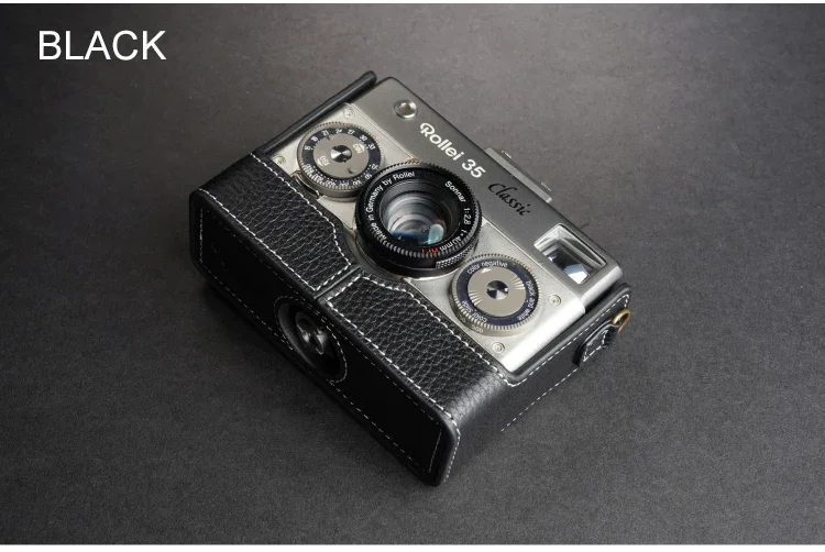 تصميم لحقيبة الكاميرا Rollei 35 Classic 35Royal المصنوعة يدويًا من الجلد الطبيعي