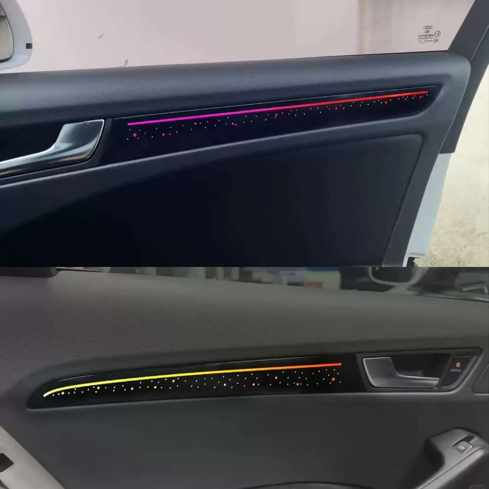 64 Colors Dynamic Ambient Light for Audi A4 B8 2009 - 2016 Interior LED Lighting Accessories Upgrade Atmosphere Light