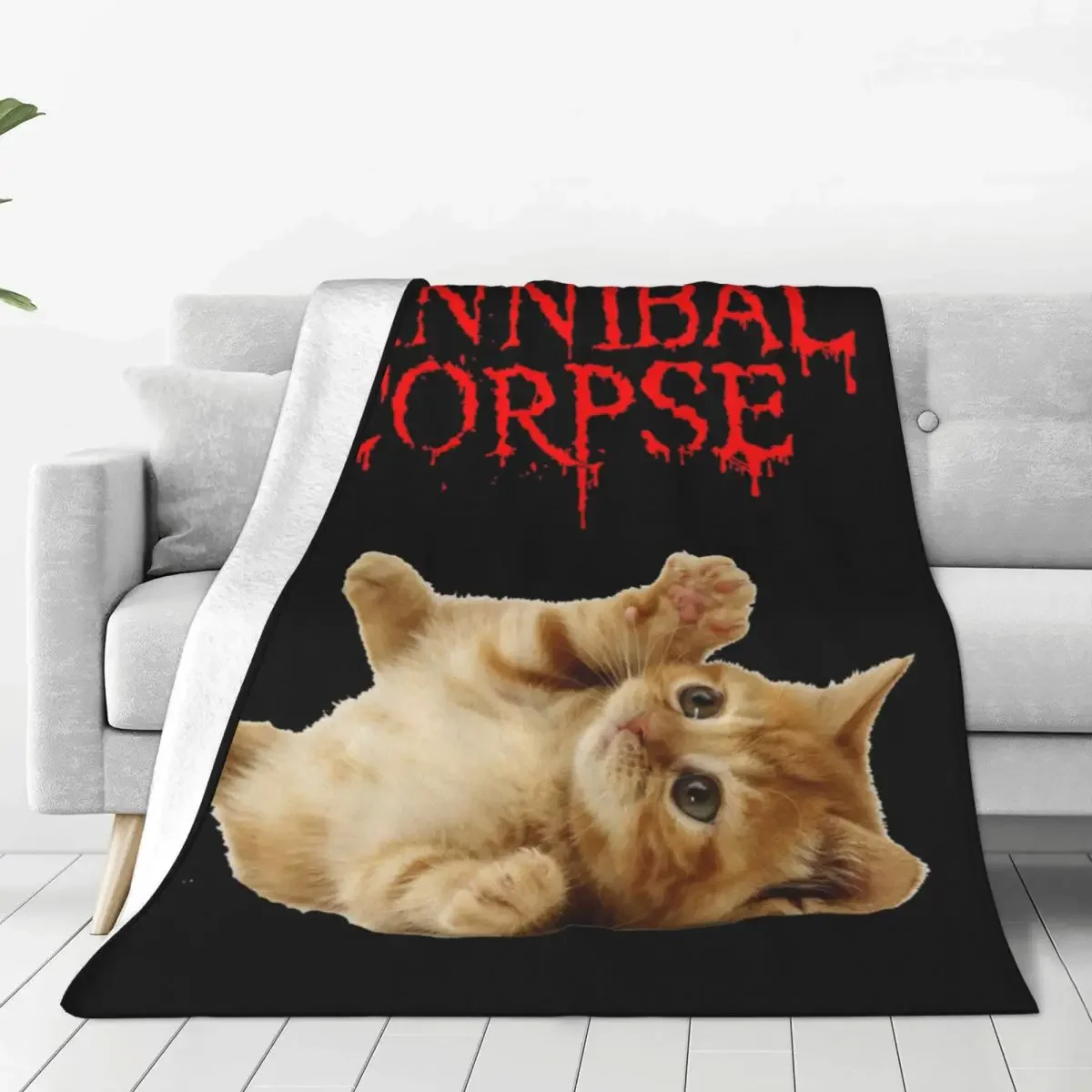 Cannibal Corpse Death Metal Band Blanket Fleece Winter Comfortable Super Soft Throw Blanket for Bedding Office Bedspread