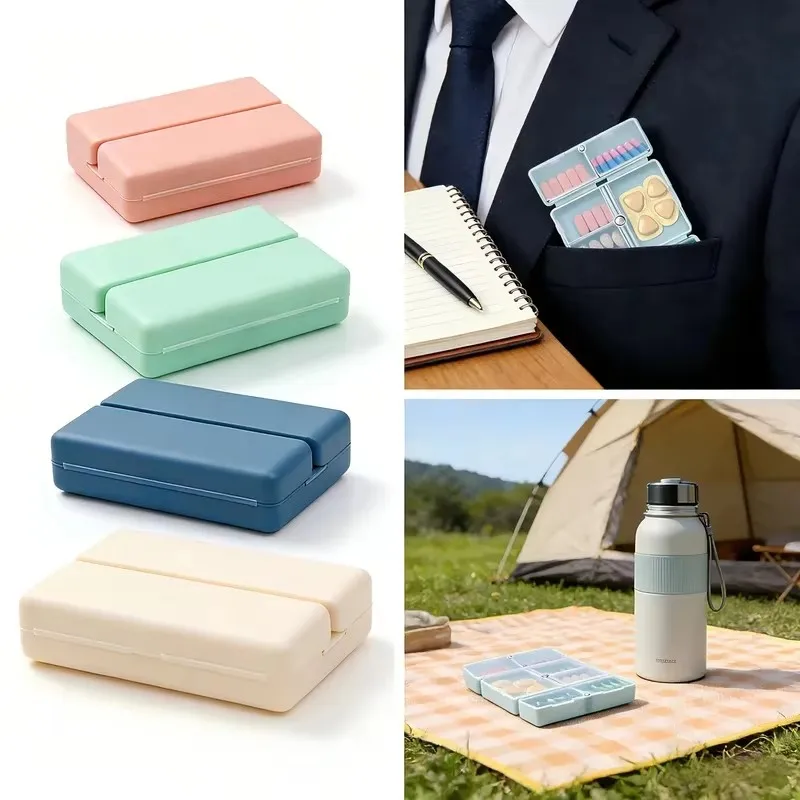 1-3Pcs Weekly Pill Box 7 Days Foldable Travel Medicine Holder Pill Box Tablet Storage Case Container Dispenser Organizer Tools