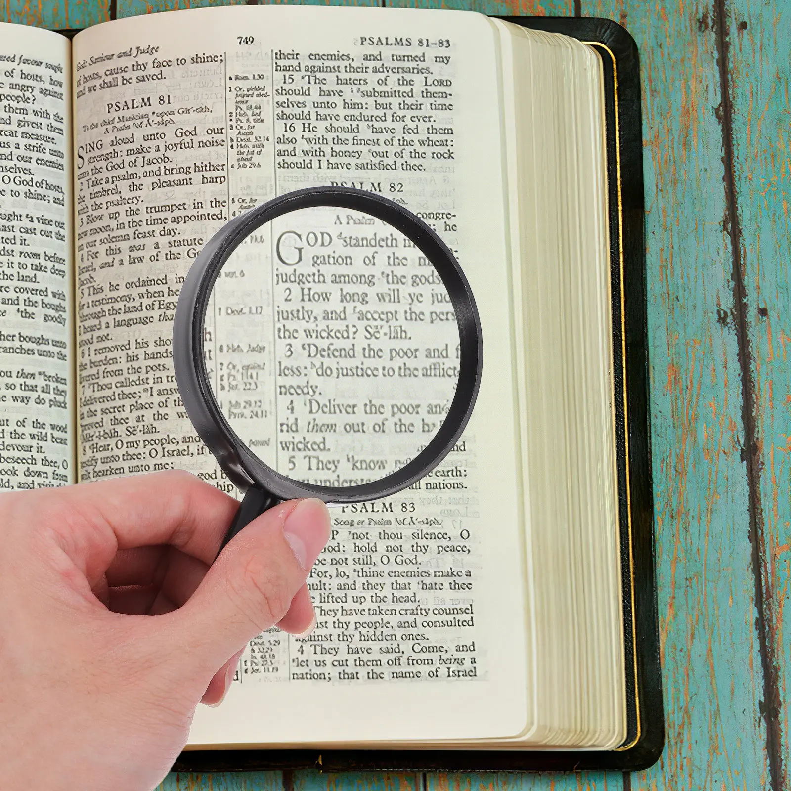2Pcs Handheld Magnifying Glass 3X 75Mm Reading Magnifier for Seniors Nature Exploration Books Newspapers Close Work