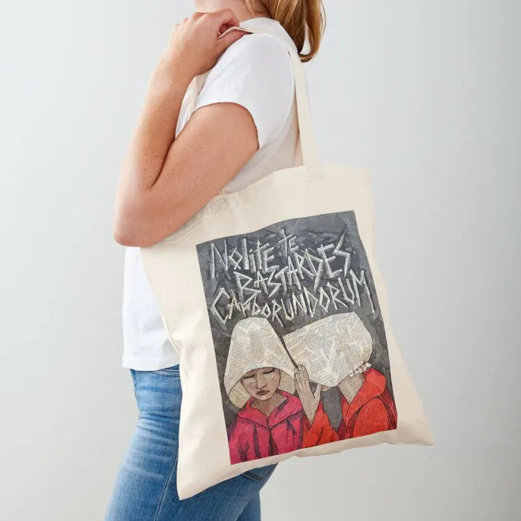 

The Handmaids Nolite te Bastardes Carborundorum Tote Bag Cloth bag large size bags custom tote bag shoping