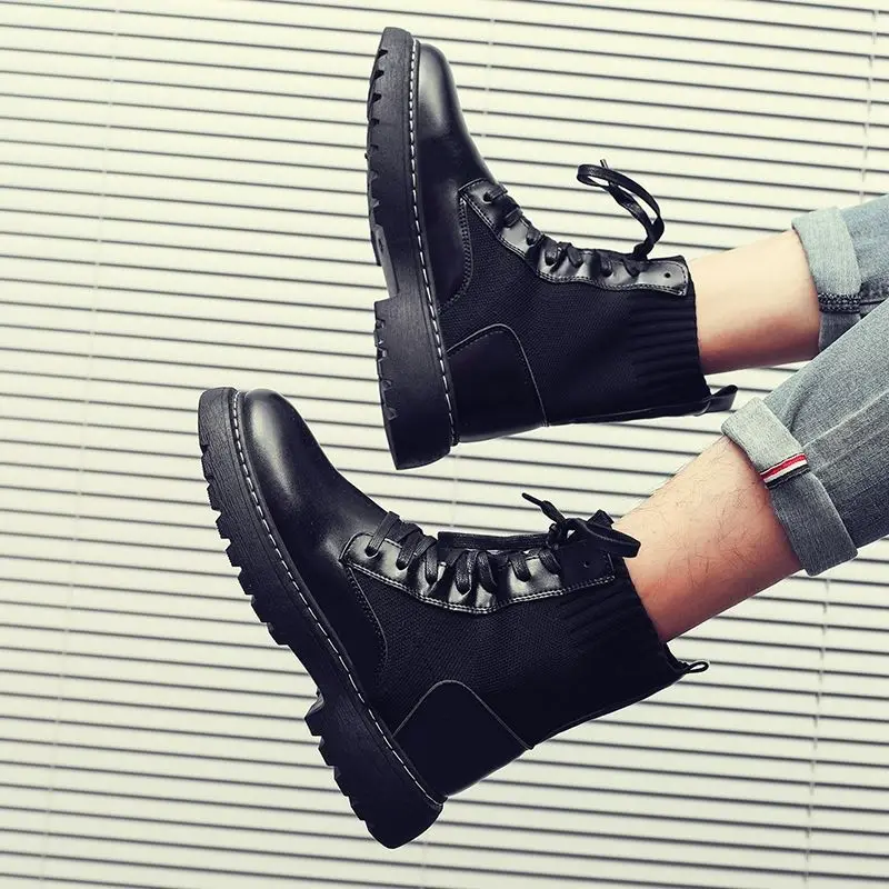 Winter Men's Boots High Cut Male Shoes Trendy 2025 Warm Y2k Casual Non Slip Fashion High Quality Cheap New Hot Selling Sale Hot