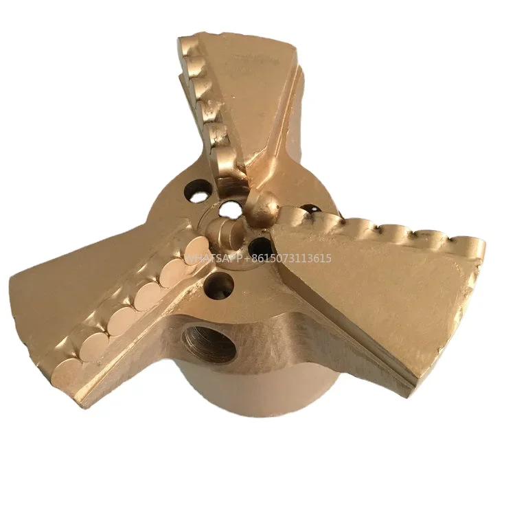 Wysokiej jakości wiertło diamentowe PDC, wiertło trójstopniowe do wiertnic do studni wodnych