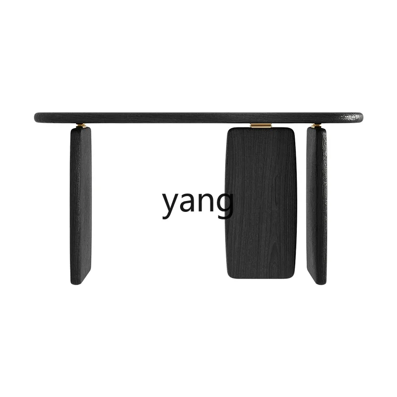 

CX Solid Wood Console Tables Modern Minimalist Living Room Partition Home Side View Sets Creative Design Entrance Cabinet