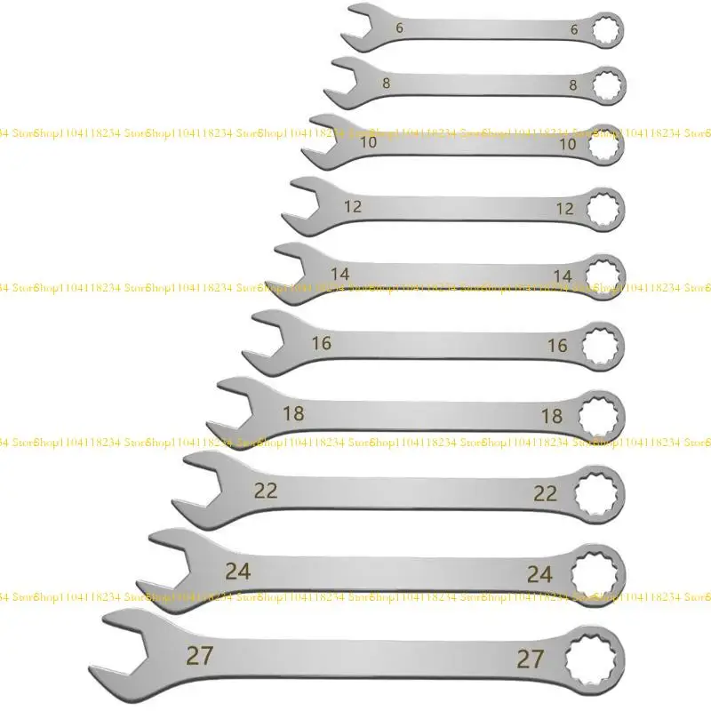 P9FB Double Ended Wrench Spanner for Narrow Areas for Restricted Areas and Toolboxes