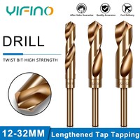 YIFINO Twists Bit High Strength Stainless Steel Special 12.7mm Shank Small End Alloy Drill Bit Drilling Turning Head Tool