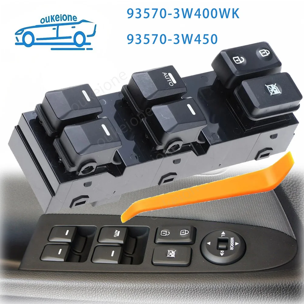 93570-3W400WK Front Left Electric Window Control Switch Lifter Button for KIA Sportage 2011 2012 2013 2014 2015 2016 Car Parts