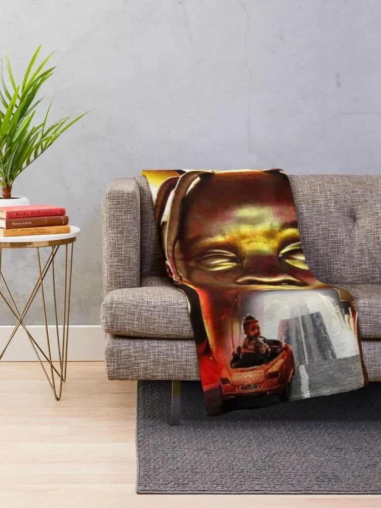 Astroworld art Throw Blanket Weighted manga Kid'S Flannels Blankets