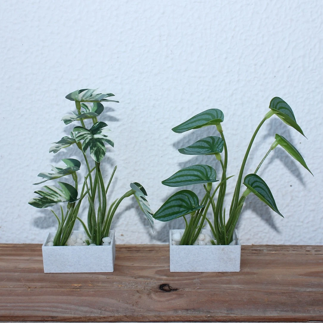 

Artificial Plants Monstera Deliciosa Nordic-Style Green Plant Potted Outdoor Scene Miniatures Home Decor Prop Decoration Crafts