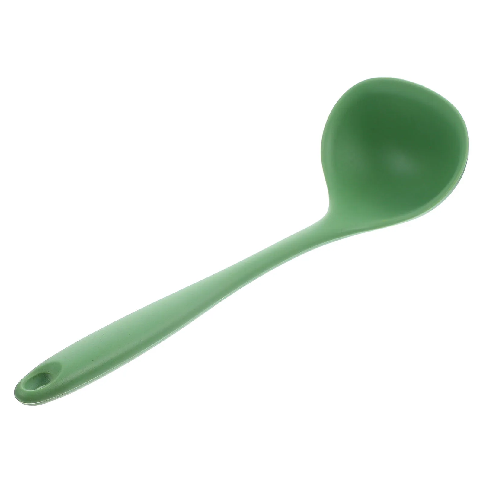 

Big Belly Soup Ladle Silicone Spoons for Cooking Serving Kitchen Supplies Green Large Capacity Anti Scratch Heat Resistant Safe