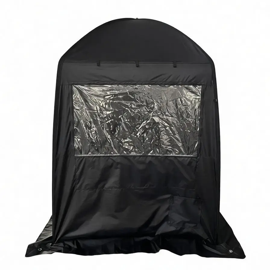 OEM Premium 3 Layer Insulated Portable Sauna Tent With TPU Window Wood Burning Sauna Tent Set Winter Outdoor Mobile Sauna Tent