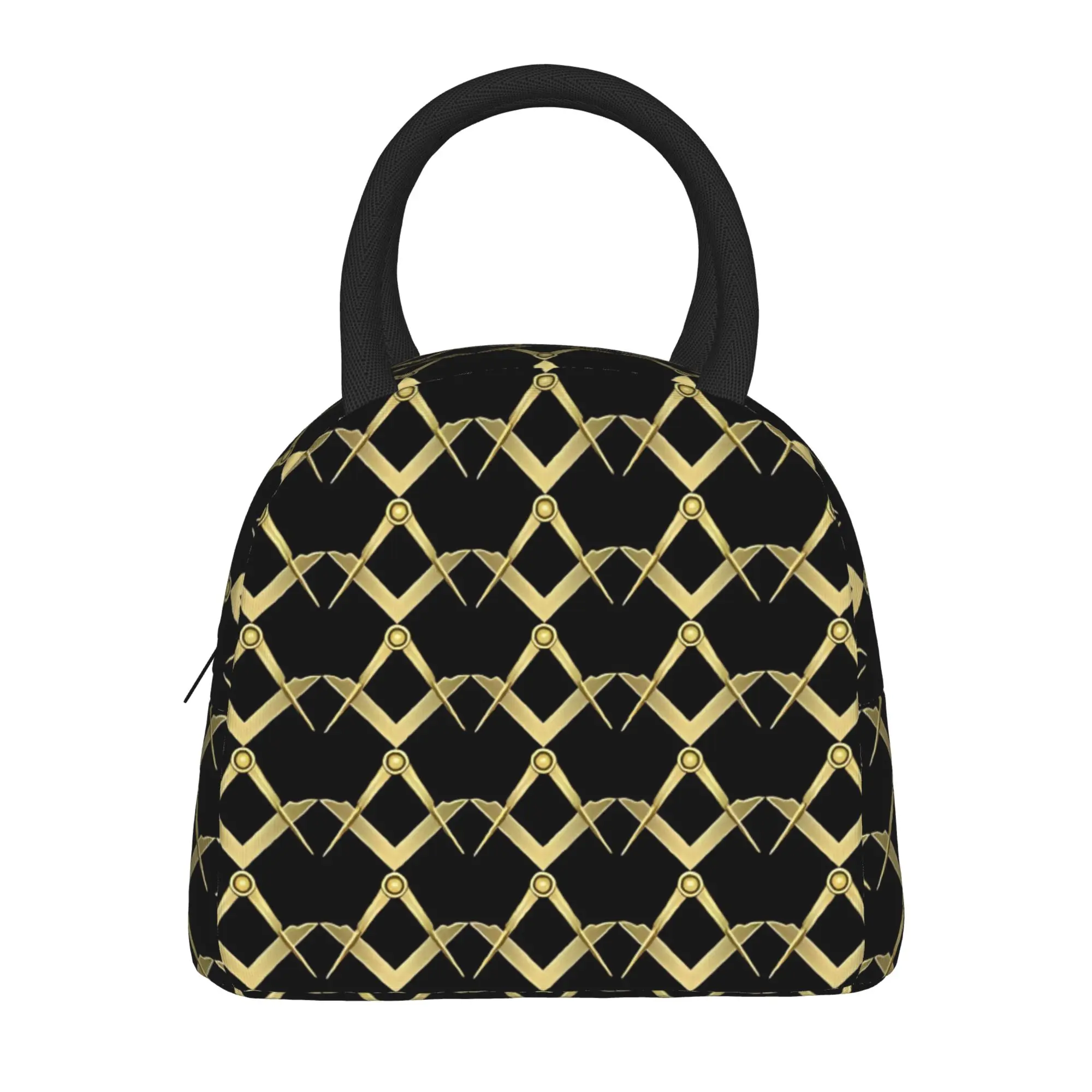 Freemason Freemasonry Masonic Insulated Lunch Bags Portable  Meal Container Thermal Bag Tote Lunch Box Travel Food Storage Bags