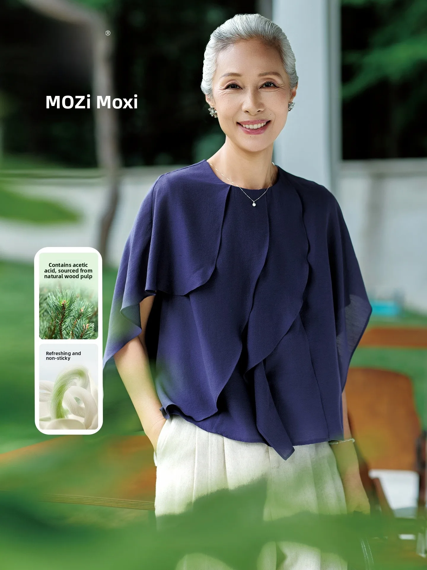 

Elegant Matron Summer Fashion Short Sleeve Chiffon T-Shirt Mid-aged And Elderly Women's Clothing Atmosphere Gracious Top