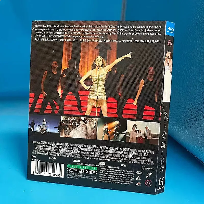 BD25G Blu-ray Disc Aileen Celine Dion Gaiden The Power of Love Single Disc Box Simplified and Traditional Chinese Subtitles