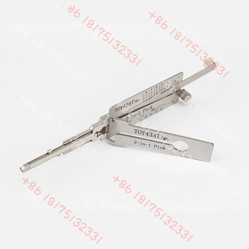

Lishi Toy 43AT IGN Toy43AT Function (10-CUT) 2-IN-1 for Series Car Lock Pick and Decoder Locksmith Tool