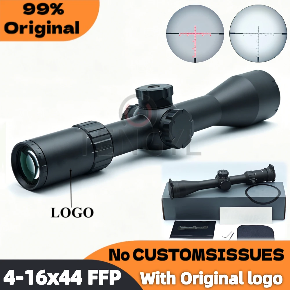 Original WK4 First Focal Plane (FFP) 4-16x44mm Optics Riflescope 30mm tube Shockproof fog-proof IR/Non-IR Illuminated