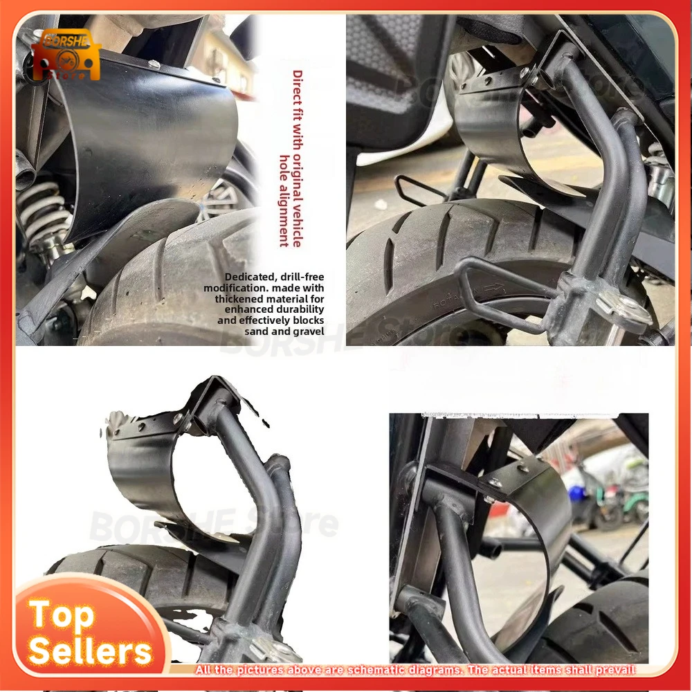 

Rear Fender Mudguard for CFMOTO Baboon XO125 Suitable for Shock Absorber Protection Cover Mid Section Water Deflector