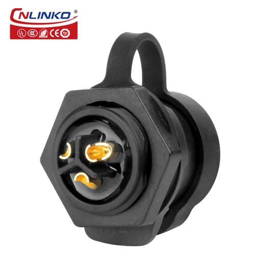 Imagen 2 del producto CNLINKO M20 PBT IP68 conector impermeable actualizado LP20 2 3 pines enchufe Circular conector de Cable de alimentación eléctrica Industrial