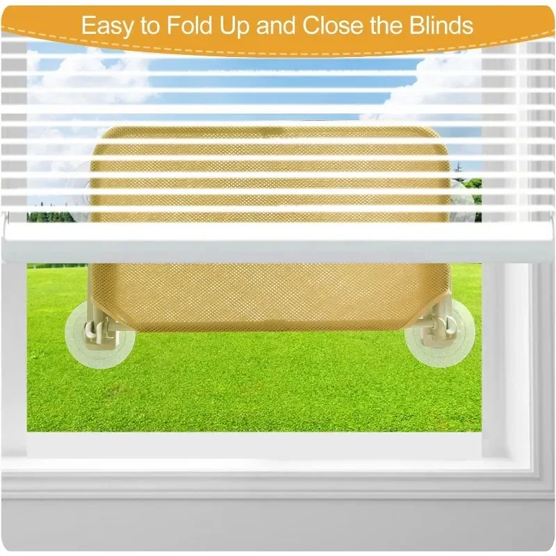 Foldable Cat Window Perch Cordless Cat Window Hammock with 4 Strong Suction Cups Windowsill Cat Beds Seat for Indoor Cats Inside