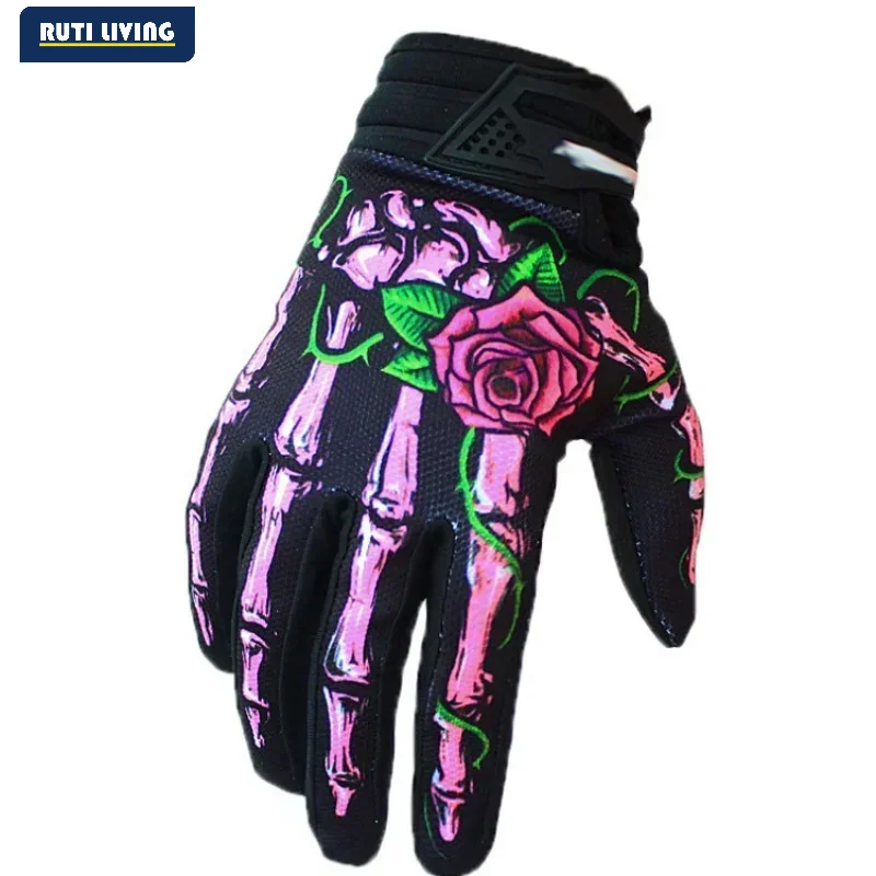 Outdoor Bicycle Riding Gloves Spring Autumn Bicycle Gloves Ghost Claws Full Finger Anti-slip Motorcycle Bicycle Glove