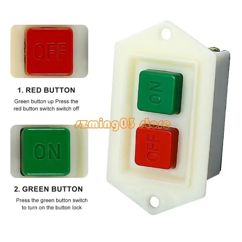 H9EC Industrial Start STIPLE SWATES 380V مع مفاتيح تركيب زر القفل القابلة للتنظيف سهلة الاستخدام لأداة وآلات الطاقة
