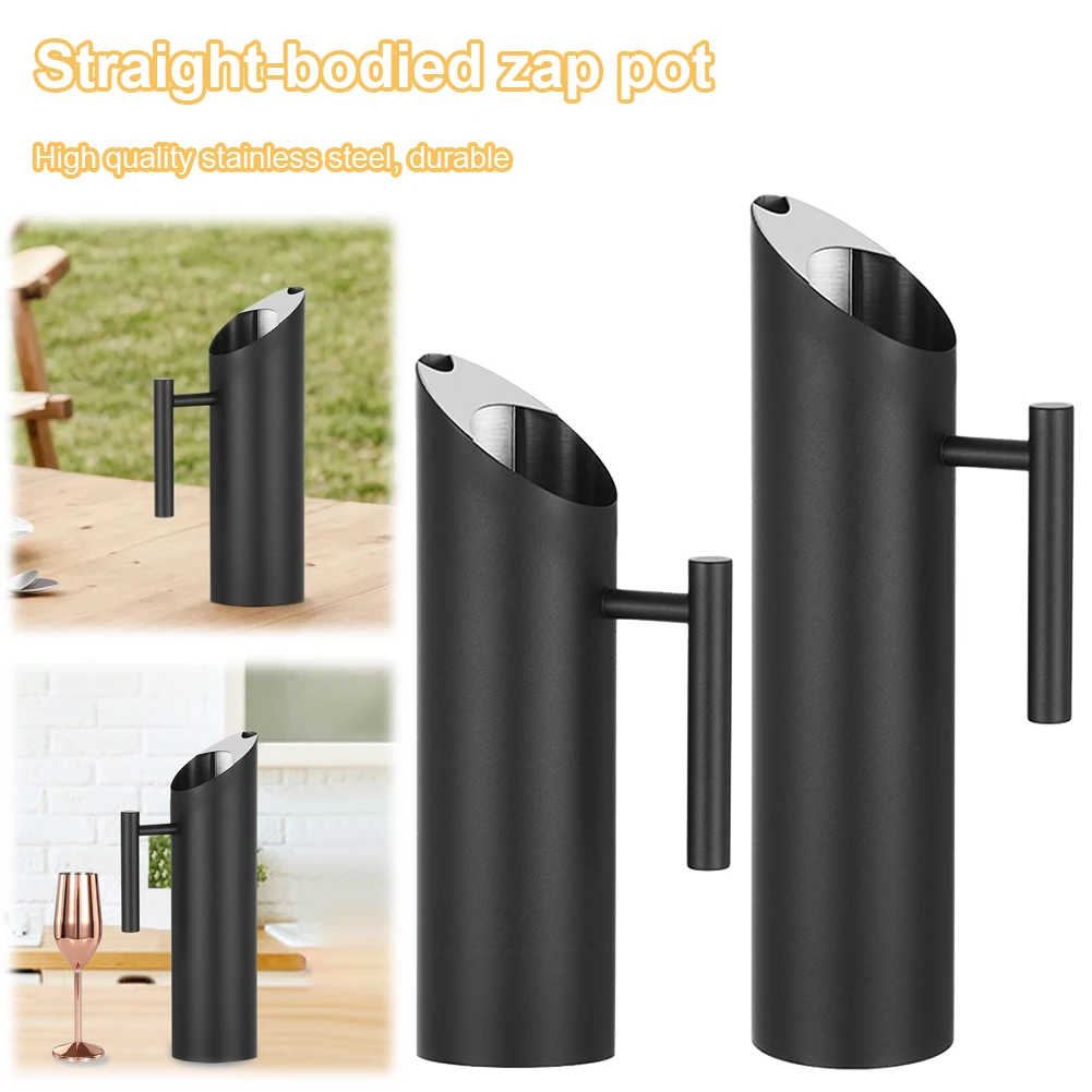 

Stainless Steel Water Pitcher Coffee Pots Ergonomic Handle Cold Drinking Jug 1.5/2L Water Serving Pot for Juice Beer Milk