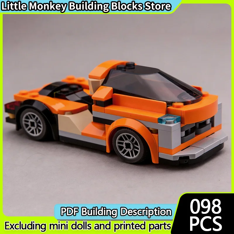 

Speed Racing Car Model MOC Building Bricks Trucking Truck Vehicle Modular Technology Children Holiday Gifts Assemble Toys Suit