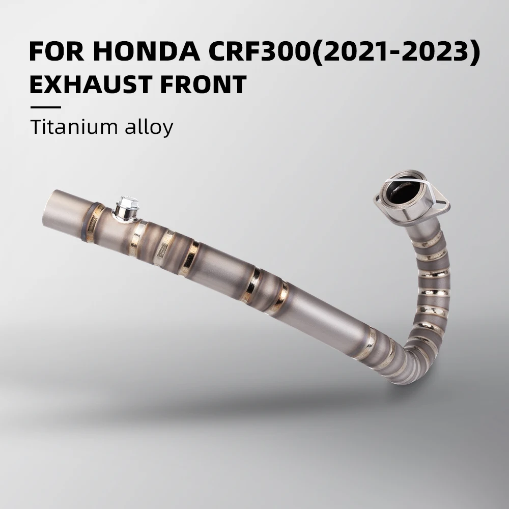 

Motorcycle Exhaust Pipe For CRF300L CRF300 RALLY Titanium Alloy Front Link Tube Escape Off Road Moto Connect Original