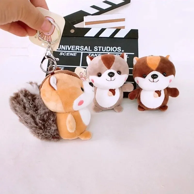 Plush Raccoon Plush Key Chains Love Couple Small Hanging Ornament Wedding Doll Ragdoll Accessories Pendant Fashion Jewelry