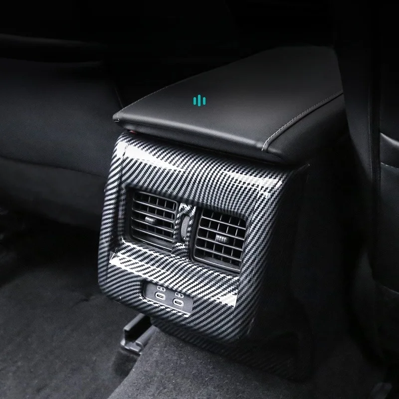 

Carbon Fiber Rear Air Vent Panel Cover Trim For Toyota Camry 9th Generation 2023 2024 2025 Car Interior Modification