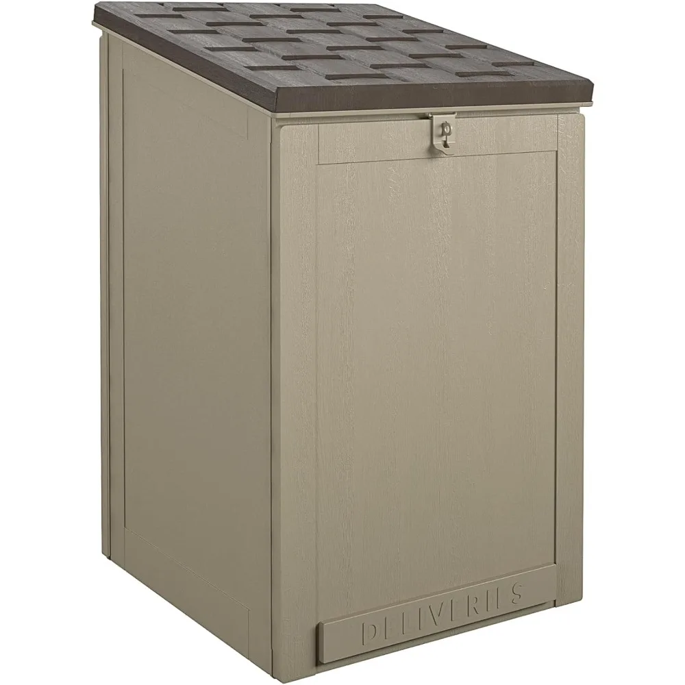 

Outdoor LIving BoxGuard®, Large Lockable Package Delivery and Storage Box, 6.3 cubic feet, Tan