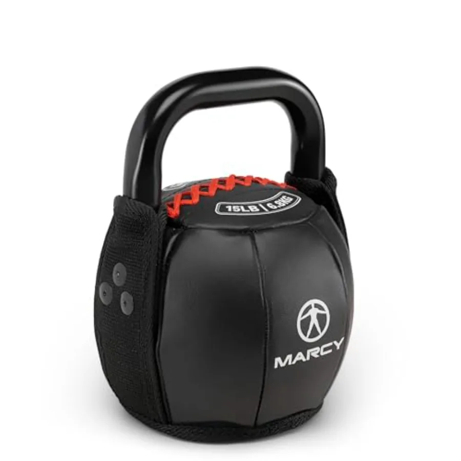 

Strength Training Soft Kettlebell with Handle for Weightlifting Conditioning Strength and Core Training 10 lbs - 40 lbs Gray