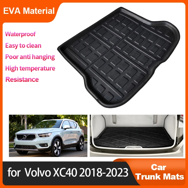 

Car Trunk Mats For Volvo XC40 40 2023 2022 2021 2020 2019 2018 Accessorie Rear Cargo Liner Protector Pad Waterproof EVA Material