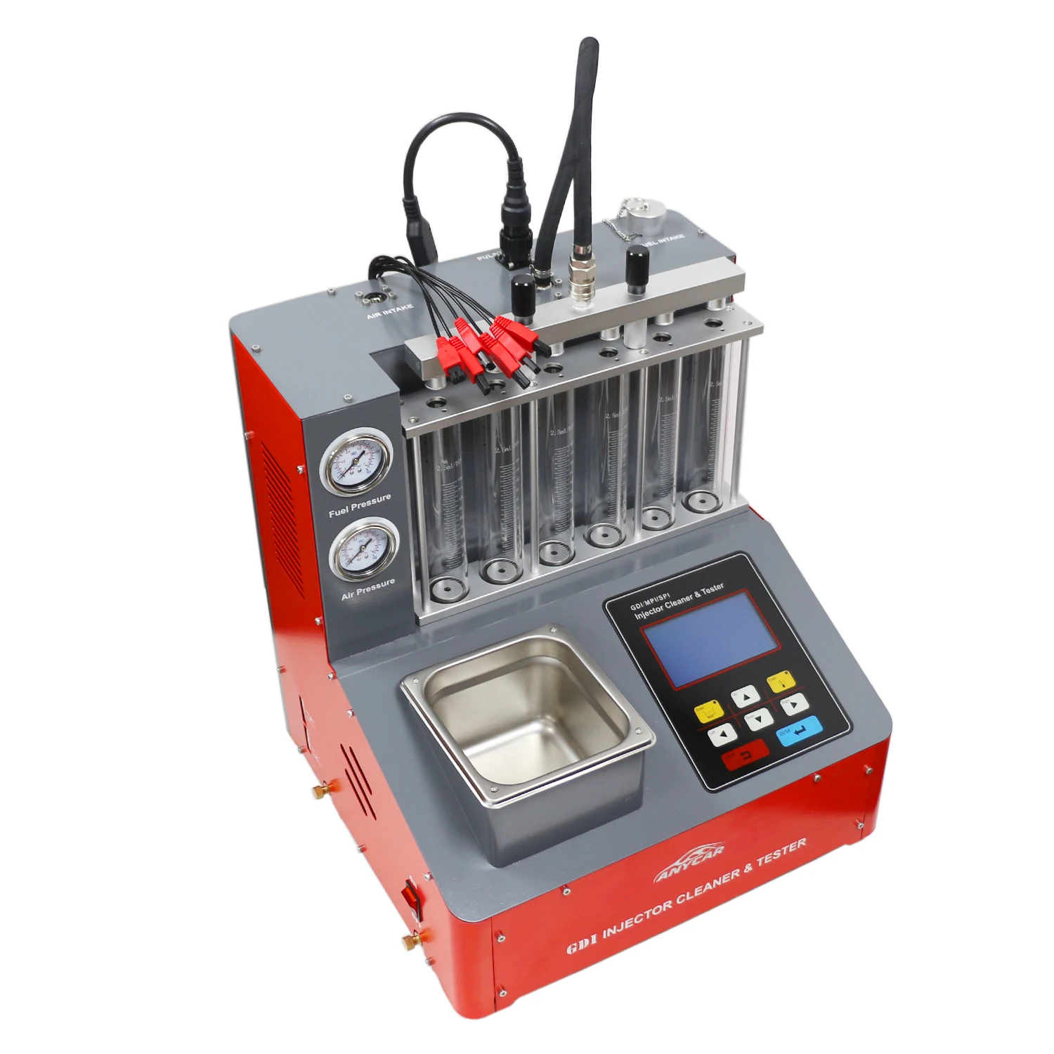 TLF Gdi Brandstofinjectorreiniger en tester Machine 6-cilinders Brandstofinjectorreiniger Tester voor auto en motorfiets GDI608