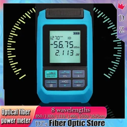 Multifunções Fiber Optical Power Meter, Visual Fault Locator, Cabo de Rede, Teste a Laser, Mini, 4 em 1,-70 a + 10dBm, 10Mv-50 ~ + 30dBm