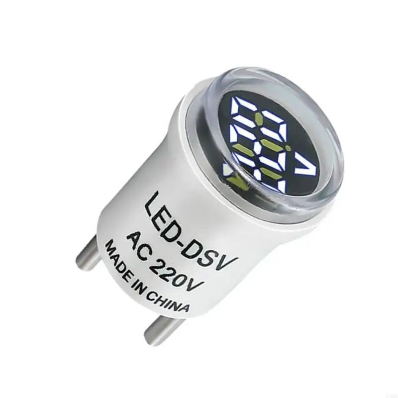 F26C-Runder AC220V-Voltmeter-Spannungsmonitore 50-500V Messung Instrument LED Digitale Anzeigespannung Messgerät