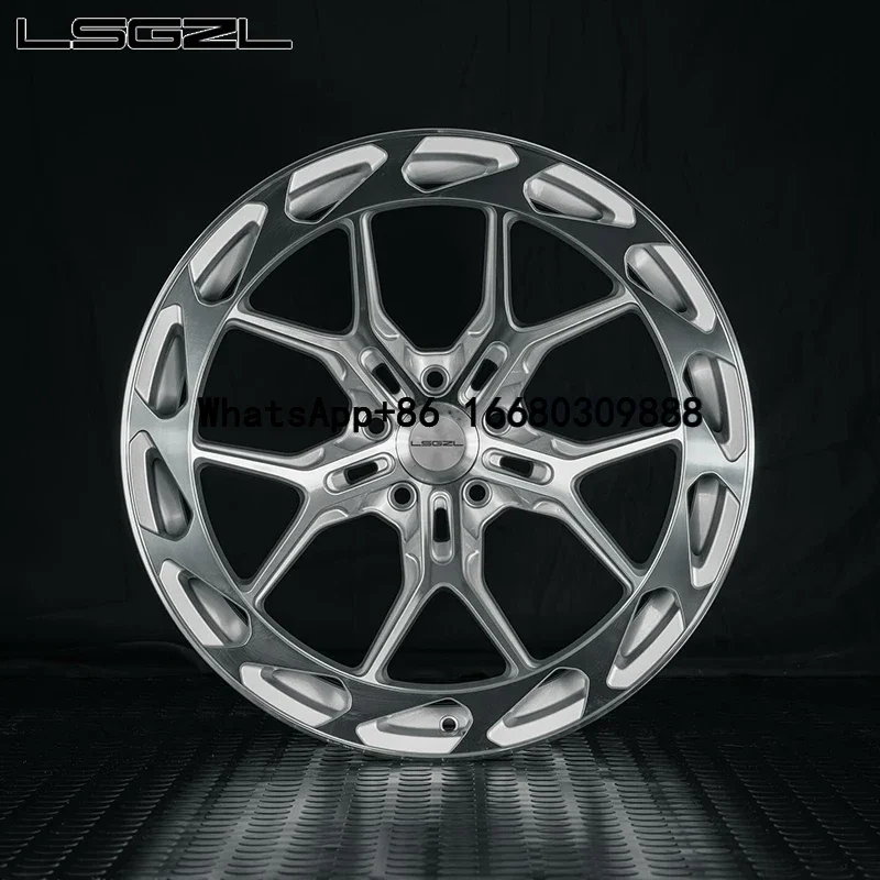 One Piece Highlight Silver Passenger Wheels 19 20 21 22 24 26 Inch Wheels Spokes 5x114.3 5x112 5x130 Car Wheel for Benz