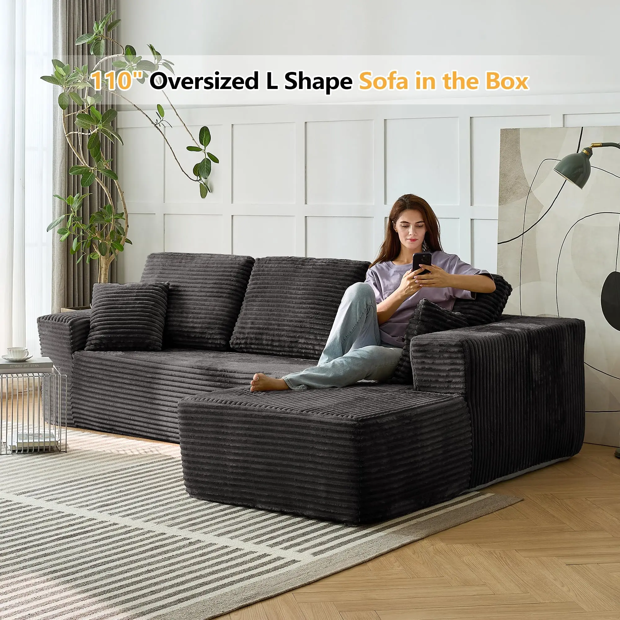 Factory Direct 2026 Vacuum Compression Furniture Set Living Room Modern Sofa Box Packaging Wholesale L Shape Convertible